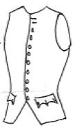 Drawing of waistcoat
